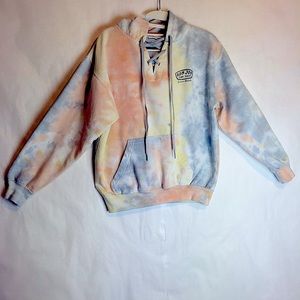 RON JON COCOA BEACH TIE DYE PULLOVER HOODIE SIZE S